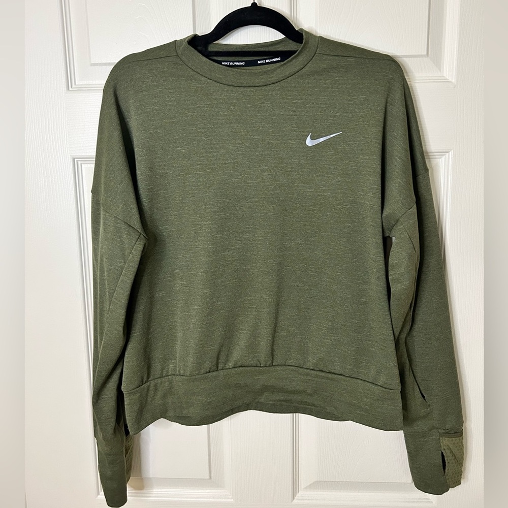 Nike Dri-FIT Element Women's Running Crew Green Size Medium